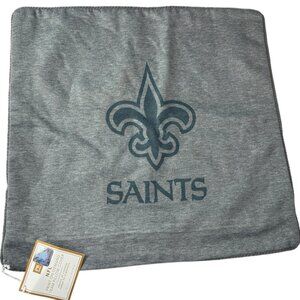 NEW NWT Pottery Barn PBTeen NFL Print on Demand Team Pillow Cover Saints.  Gray.